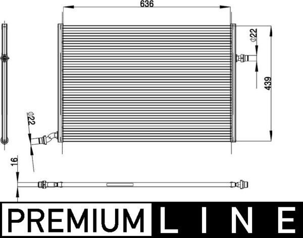 MAHLE Lavtemperaturkøler, intercooler CIR 26 000P MAHLE CIR26000P Mercedes W205 Ladeluftkøler pris