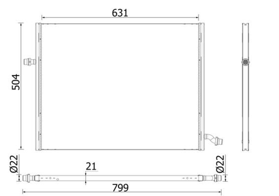 MAHLE Ψυγείο χαμηλής θερμοκρασίας, ψυγείο αέρα υπερπλήρωσης CIR 37 000P MAHLE CIR 37 000P γνήσια Ιντερκούλερ W213 κόστος