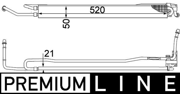 MAHLE Oljekylare, styrning CLC 106 000P CLC 106 000P Oljekylare, styrning MAHLE LAND ROVER RANGE ROVER EVOQUE