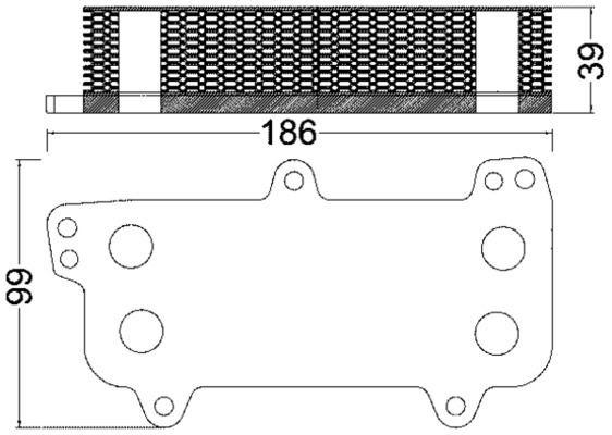MAHLE Ψυγείο λαδιού, λάδι κινητήρα CLC 187 000S MAHLE CLC187000S Ψυγείο λαδιού Jaguar XJS γνήσια