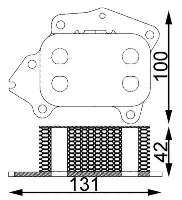 MAHLE Eļļas radiators, Motoreļļa CLC 194 000S CLC 194 000S Eļļas radiators VOLVO 960 MAHLE