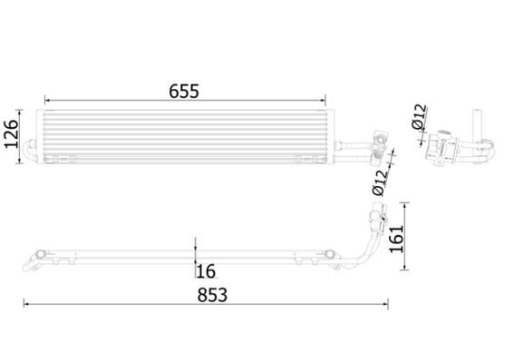 MAHLE Radiador de óleo, caixa de velocidades automática CLC 234 000P MAHLE CLC 234 000P Radiador de óleo de caixa automática Porsche 986 originais preço