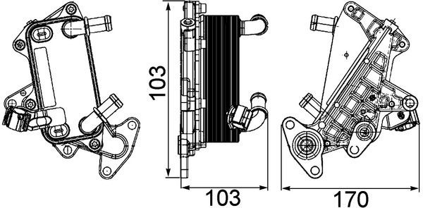 MAHLE Ölkühler, Automatikgetriebe CLC 25 000P CLC 25 000P MAHLE Automatikgetriebe Ölkühler Passat B6 Kosten