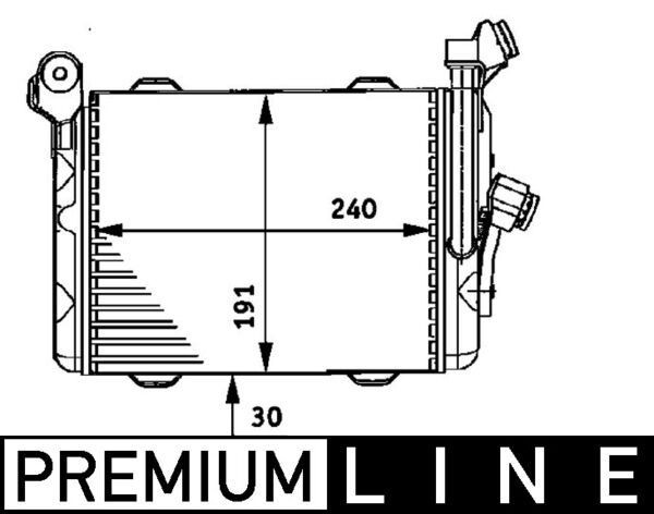 MAHLE Oliekoeler CLC 33 000P Oliekoeler van de motor MAHLE GRAND VITARA CLC 33 000P goedkoop