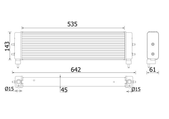 MAHLE Chladič motorového oleja CLC 94 000P Olejový chladič MAHLE BMW X1 CLC 94 000P