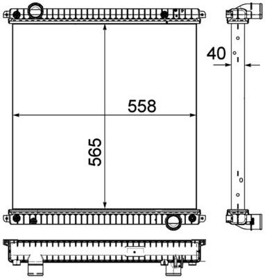 MAHLE Vattenpump CP 436 000P CP 436 000P MAHLE vattenpumpar FORD TRANSIT