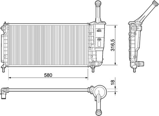 MAHLE Vattenpump CP 95 000S CP 95 000S MAHLE vattenpumpar Hyundai SONATA