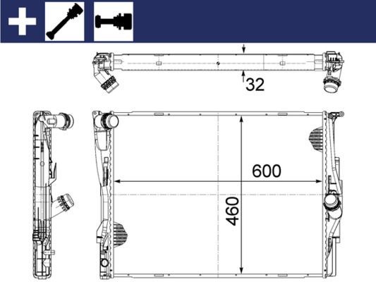 MAHLE Veepump CP 96 000P CP 96 000P Veepump MAHLE CHEVROLET CRUZE