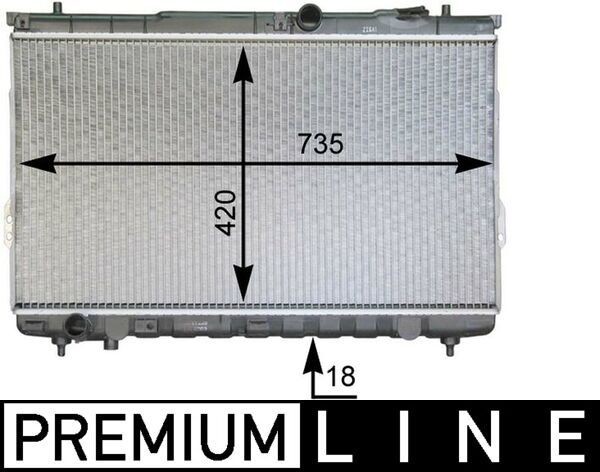 MAHLE Radiateur CR 1299 000P CR 1299 000P Radiator HYUNDAI ATOS MAHLE