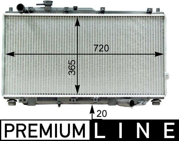 Radiateur du moteur MAHLE CR 1322 000P MAHLE CR 1322 000P: Module de refroidissement Kia SHUMA 2011