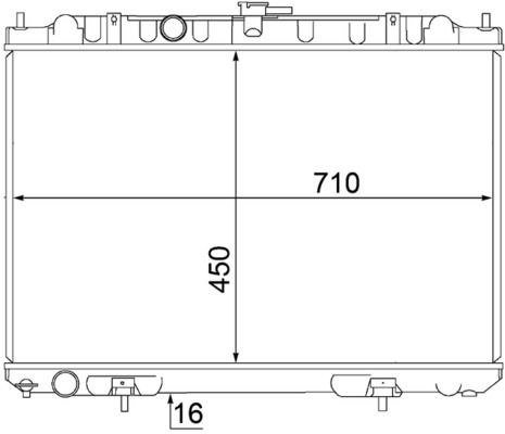 MAHLE Kylare CR 1490 000S Nissan X-Trail T30 Kylare MAHLE CR 1490 000S