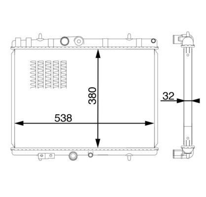 MAHLE Chladič motora CR 1600 000S MAHLE CR1600000S Chladič vody Partner II Platform / Chassis cena