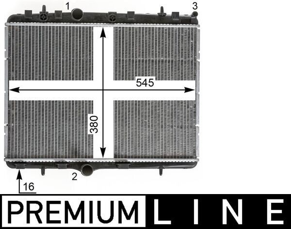 MAHLE Radiatore motore CR 2014 000P CR 2014 000P Radiatore MAHLE OPEL VECTRA costo