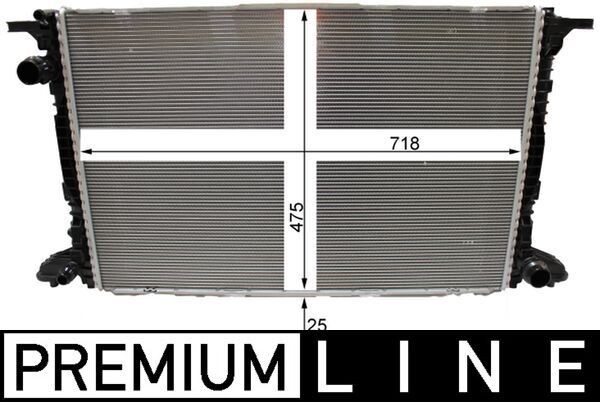 Radiateur du moteur MAHLE CR 2180 000P MAHLE CR 2180 000P Radiateur moteur AUDI Q7 2022