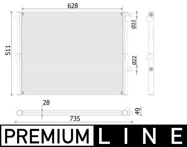 MAHLE Radiateur CR 2307 000P MAHLE CR 2307 000P Radiateur BMW G31 aan een voordelige prijs