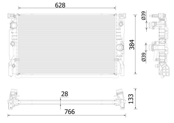 MAHLE Radiateur CR 2325 000P MAHLE CR 2325 000P originele Radiateur BMW G31 kosten