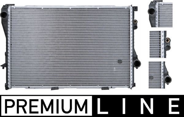Jäähdytin, moottorin jäähdytys MAHLE CR 281 000P MAHLE CR 281 000P BMW 7-sarja 2000 Jäähdytin
