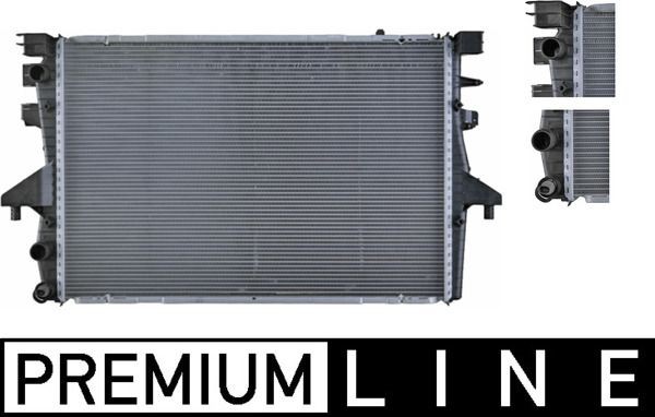 Radiatore motore MAHLE CR 585 000P MAHLE CR 585 000P Radiatore raffreddamento motore Volkswagen MULTIVAN 2011