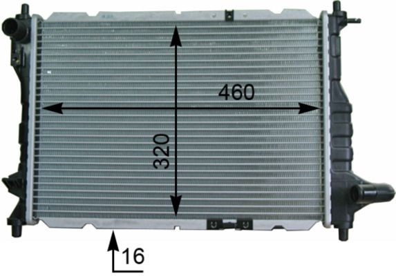 Chladič motora MAHLE CR 944 000S MAHLE CR 944 000S Chladič vody Chevrolet SPARK 2021