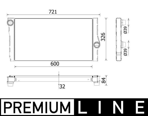 MAHLE Radiateur CR 957 000P Radiateur SSANGYONG MAHLE CR 957 000P