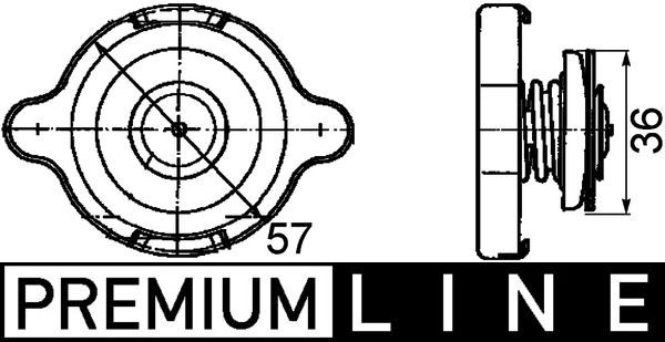 MAHLE Τάπα κλεισίματος, ψύκτης CRB 10 000P CRB 10 000P MAHLE Τάπα ψυγείου αυτοκινήτου Dodge φθηνά