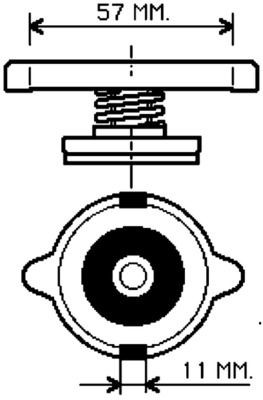 MAHLE Τάπα κλεισίματος, ψύκτης CRB 25 000S CRB 25 000S MAHLE Καπάκι ψυγείου Dodge φθηνά