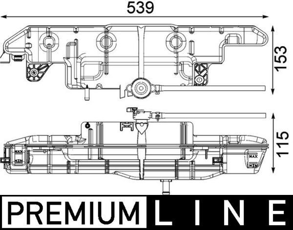 MAHLE Serbatoio compensazione refrigerante CRT 100 000P MAHLE CRT 100 000P Vaschetta acqua 100 Cabrio originali prezzo
