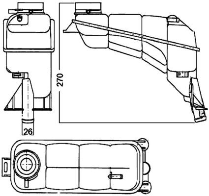 MAHLE Expansionskärl CRT 117 000S Byta Expansionskärl W210 kostnad MAHLE CRT 117 000S