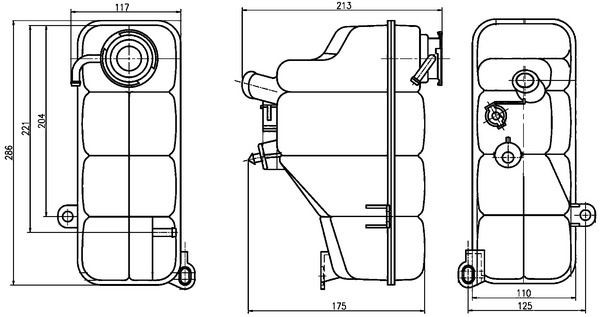 Serbatoio compensazione refrigerante MAHLE CRT 123 000S MAHLE CRT 123 000S Vaschetta radiatore FIAT UNO 2010
