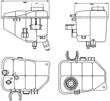 MAHLE Vase d'expansion, liquide de refroidissement CRT 126 000S MAHLE CRT 126 000S Réservoir liquide de refroidissement MERCEDES-BENZ T2/L Camion basculant pas cher