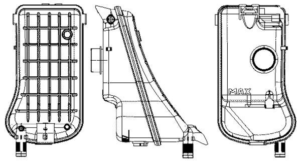 MAHLE Vase d'expansion, liquide de refroidissement CRT 15 000S Peugeot BIPPER Réservoir liquide de refroidissement MAHLE CRT 15 000S