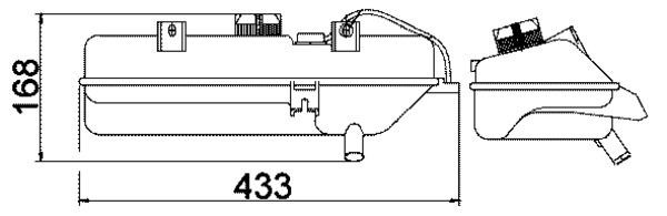 MAHLE Vase d'expansion, liquide de refroidissement CRT 16 000S Réservoir liquide de refroidissement MAHLE BIPPER CRT 16 000S pas cher