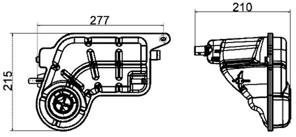 MAHLE Expansietank, koelvloeistof CRT 20 000S Audi A5 Expansievat MAHLE CRT 20 000S