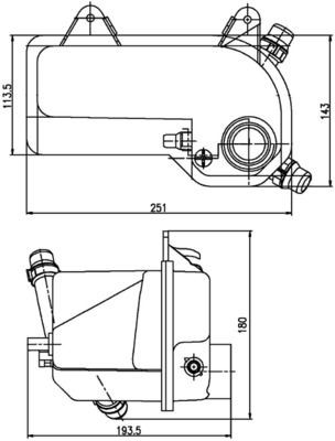 MAHLE Serbatoio compensazione refrigerante CRT 204 000S CRT 204 000S Vaschetta acqua radiatore MAHLE BMW X6 costo