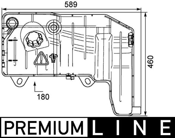 MAHLE Serbatoio compensazione refrigerante CRT 55 000P CRT 55 000P costo Vaschetta acqua radiatore MAHLE MITSUBISHI L 400
