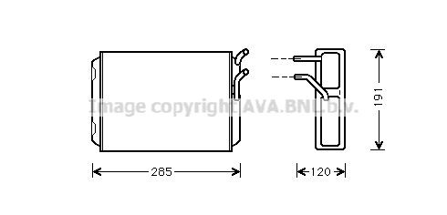 Ladeluftkühler PRASCO AI4433 PRASCO AI4433: Turbokühler Audi A6 2022