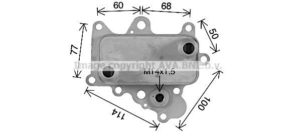 PRASCO Engine oil cooler AL3152 FIAT BRAVO PRASCO oil cooler AL3152