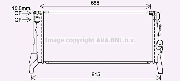 PRASCO Kühler, Motorkühlung BW2587 Kühler PRASCO Mini PACEMAN BW2587