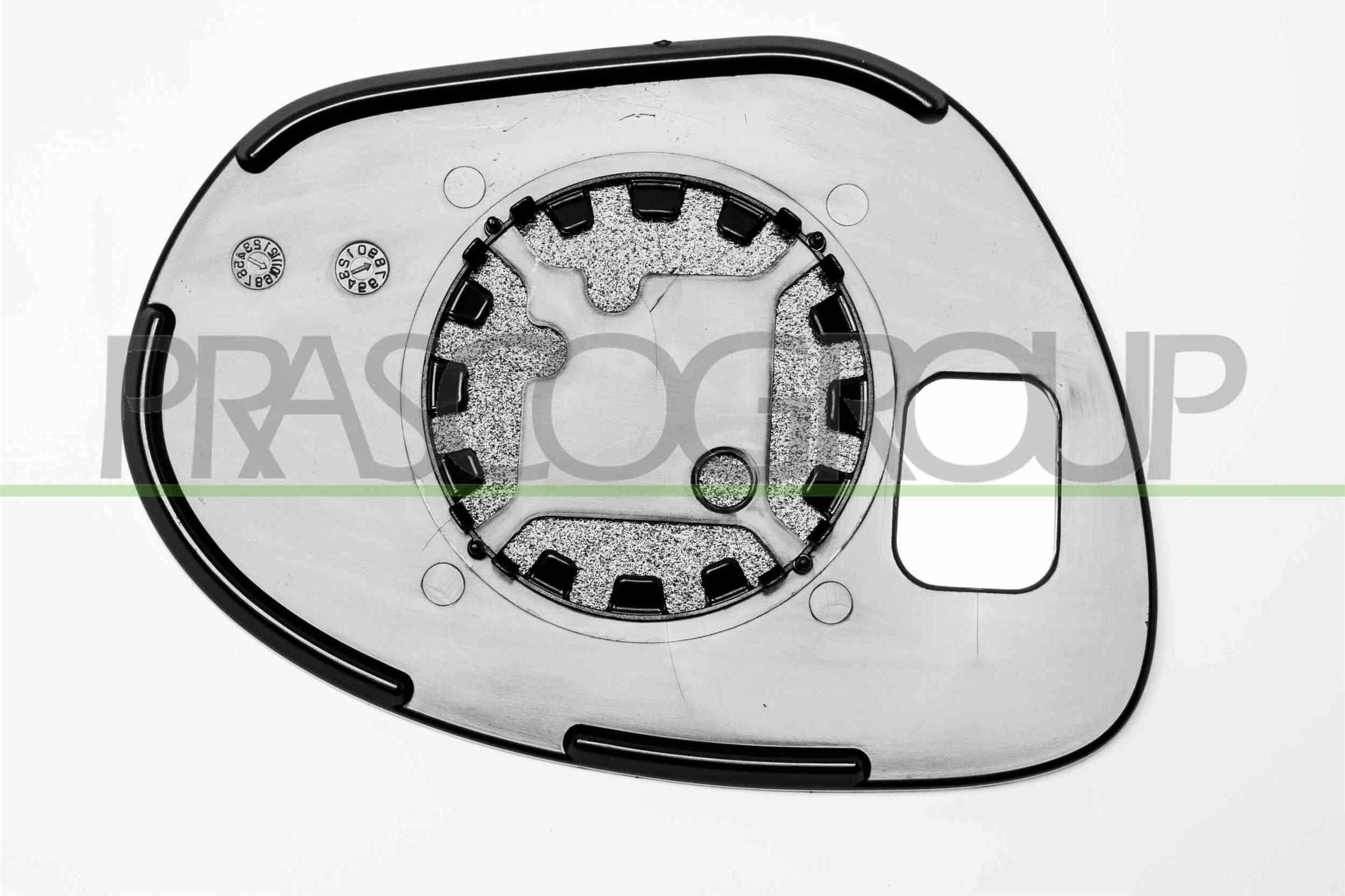 Speilglass, ytterspeil PRASCO DS7007504P PRASCO DS7007504P: Sidespeilglass Nissan JUKE 2019