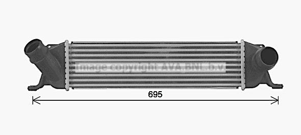 PRASCO Intercooler HY4489 Ladeluftkjøler PRASCO Hyundai i20 HY4489