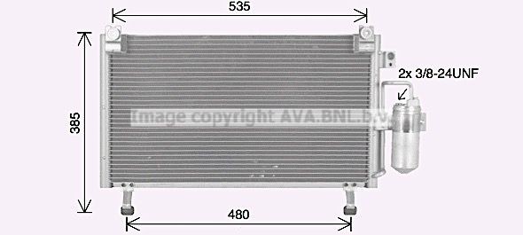 PRASCO Condensor voor airco IS5032D PRASCO IS5032D Airco-radiateur Trooper II SUV (UB) prijs