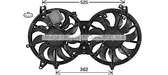 PRASCO Radiatora ventilators TO7762 Radiatora ventilators PRASCO 200 SX TO7762 lēti