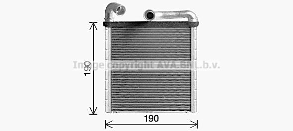 PRASCO Varmeelement, kabinevarme VN6424 PRASCO VN6424 Varmeveksler CUPRA Ateca (KH7) billig