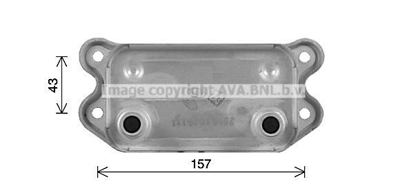 PRASCO Radiador de óleo, óleo do motor VO3298 Radiador de óleo PRASCO Volvo V50 VO3298