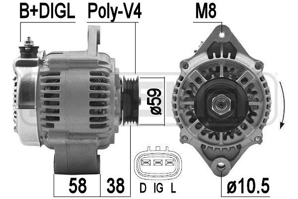 MESSMER Laturi 209488A SUZUKI Vaihtovirtageneraattori MESSMER 209488A