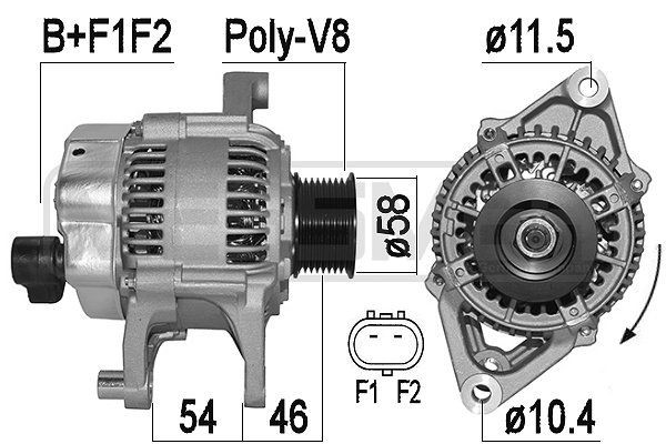 MESSMER Alternatore 209531A Costo Alternatore MESSMER JEEP 209531A