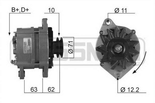 MESSMER Lichtmaschine 210193A 210193A MESSMER IVECO Lichtmaschine