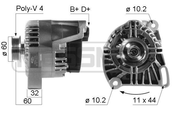 MESSMER Lichtmaschine 210237A 210237A Lichtmaschine FIAT PALIO MESSMER kaufen