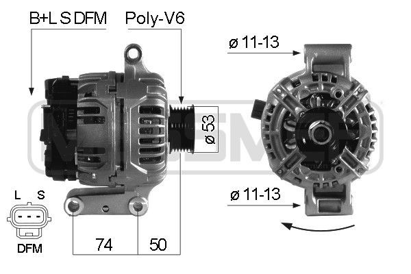 MESSMER Laturi 210443A 210443A MESSMER Laturi FORD COUGAR