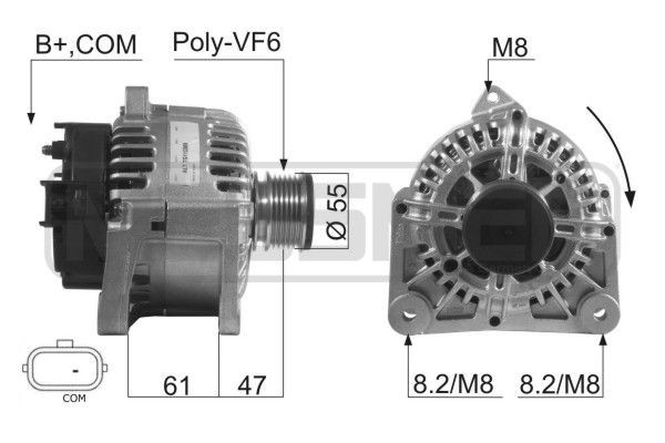 MESSMER Lichtmaschine 210477A Alternator MESSMER LODGY 210477A günstig